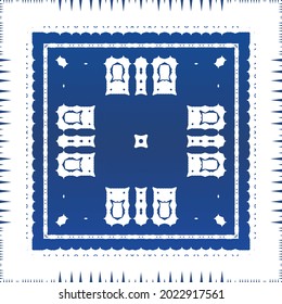 Baldosas de azulejos antiguos. Diseño mínimo. acuarela de patrón sin fisuras vectorial. España azul y decoración portuguesa para bolsas, estuches para smartphones, camisetas, ropa de cama o scrapbooking.