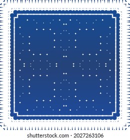 Antique azulejo tiles patchwork. Minimal design. Vector seamless pattern watercolor. Blue spain and portuguese decor for bags, smartphone cases, T-shirts, linens or scrapbooking.