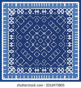 Baldosas de azulejos antiguos. Diseño moderno. Textura de patrón sin fisuras del vector. España azul y decoración portuguesa para bolsas, estuches para smartphones, camisetas, ropa de cama o scrapbooking.