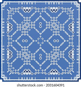 Baldosas de azulejos antiguos. Diseño moderno. Textura de patrón sin fisuras del vector. España azul y decoración portuguesa para bolsas, estuches para smartphones, camisetas, ropa de cama o scrapbooking.