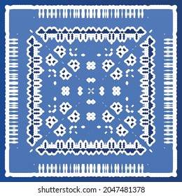 Baldosas de azulejos antiguos. Diseño moderno. Textura de patrón sin fisuras del vector. España azul y decoración portuguesa para bolsas, estuches para smartphones, camisetas, ropa de cama o scrapbooking.