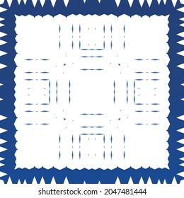 Antique azulejo tiles patchwork. Modern design. Vector seamless pattern texture. Blue spain and portuguese decor for bags, smartphone cases, T-shirts, linens or scrapbooking.