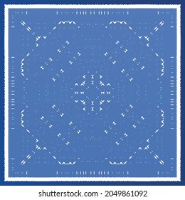 Baldosas de azulejos antiguos. Diseño moderno. Textura de patrón sin fisuras del vector. España azul y decoración portuguesa para bolsas, estuches para smartphones, camisetas, ropa de cama o scrapbooking.