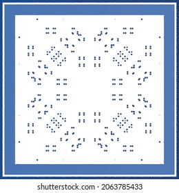 Fliesen-Fliesen-Fliesen aus antiker Azulejo-Zeit. Modernes Design. Vektornahtlose Muster-Textur. Blauer Spain und portugiesisches Dekor für Taschen, Smartphone-Kisten, T-Shirts, Bettwäsche oder Scrapbooking.