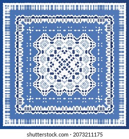 Baldosas de azulejos antiguos. Diseño moderno. Textura de patrón sin fisuras del vector. España azul y decoración portuguesa para bolsas, estuches para smartphones, camisetas, ropa de cama o scrapbooking.