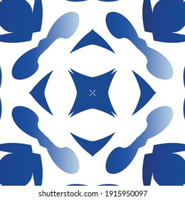 Baldosas de azulejos antiguos. Diseño original. Ilustración de patrones sin fisuras del vector. España azul y decoración portuguesa para bolsas, estuches para smartphones, camisetas, ropa de cama o scrapbooking.