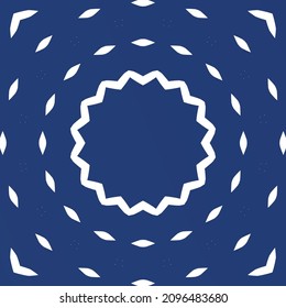 Antique azulejo tiles patchwork. Original design. Vector seamless pattern theme. Blue spain and portuguese decor for bags, smartphone cases, T-shirts, linens or scrapbooking.