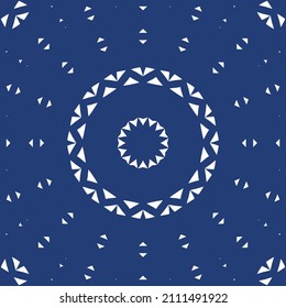 Fliesen-Fliesen-Fliesen aus antiker Azulejo-Zeit. Originelles Design. Vektornahtloses Musterthema. Blauer Spain und portugiesisches Dekor für Taschen, Smartphone-Kisten, T-Shirts, Bettwäsche oder Scrapbooking.