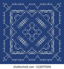 Baldosas de azulejos antiguos. Diseño original. Tema del patrón sin fisuras del vector. España azul y decoración portuguesa para bolsas, estuches para smartphones, camisetas, ropa de cama o scrapbooking.
