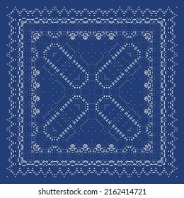 Antique azulejo tiles patchwork. Original design. Vector seamless pattern theme. Blue spain and portuguese decor for bags, smartphone cases, T-shirts, linens or scrapbooking.