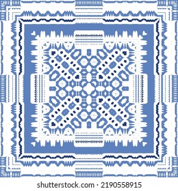 Baldosas de azulejos antiguos. Diseño original. Tema del patrón sin fisuras del vector. España azul y decoración portuguesa para bolsas, estuches para smartphones, camisetas, ropa de cama o scrapbooking.