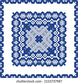 Baldosas de azulejos antiguos. Diseño elegante. Tema del patrón sin fisuras del vector. España azul y decoración portuguesa para bolsas, estuches para smartphones, camisetas, ropa de cama o scrapbooking.