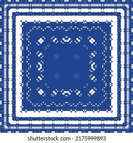 Baldosas de azulejos antiguos. Diseño elegante. Tema del patrón sin fisuras del vector. España azul y decoración portuguesa para bolsas, estuches para smartphones, camisetas, ropa de cama o scrapbooking.