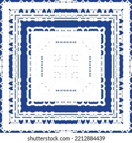Baldosas de azulejos antiguos. Diseño universal. Elementos de patrón sin fisuras vectoriales. España azul y decoración portuguesa para bolsas, estuches para smartphones, camisetas, ropa de cama o scrapbooking.