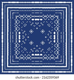Antique azulejo tiles patchwork. Vector seamless pattern collage. Fashionable design. Blue spain and portuguese decor for bags, smartphone cases, T-shirts, linens or scrapbooking.