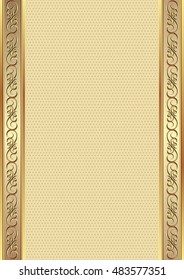 antique background with decorative border