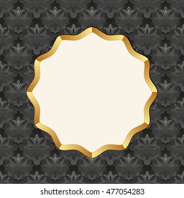 antique background with decorative frame