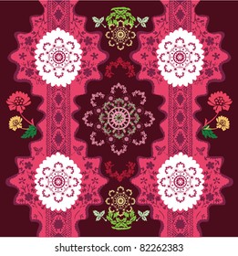 An antique background image -Damask pattern