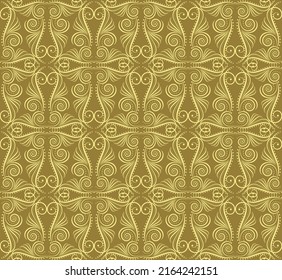 antique background with ornament, seamless pattern