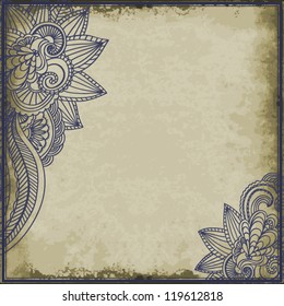 Antique background with a pattern of ink colors. Grunge design