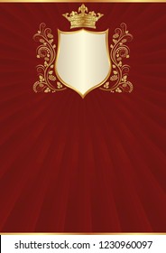 antique background and royal frame
