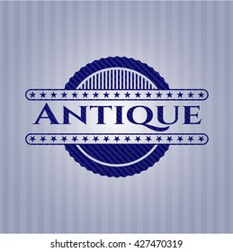 Banda antigua con fondo de denim