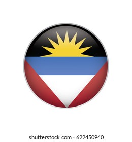 Antique and Barbuda flag button