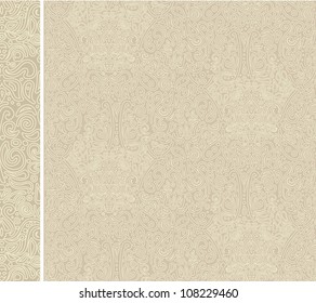 antique beige seamless pattern