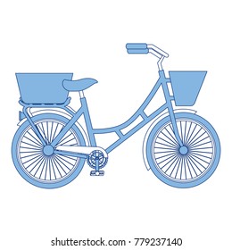 antique bicycle with basket