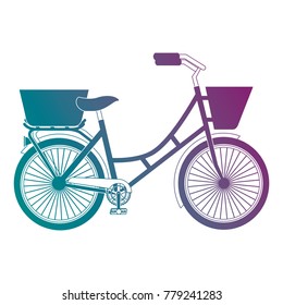 antique bicycle with basket