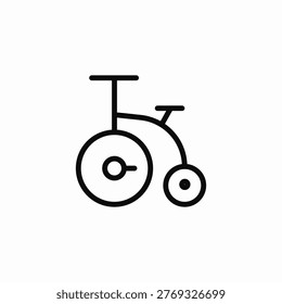 antique bicycle icon icon sign vector