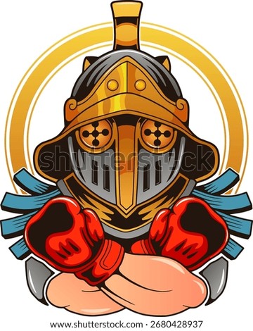 Antique boxer gladiator, illustration design