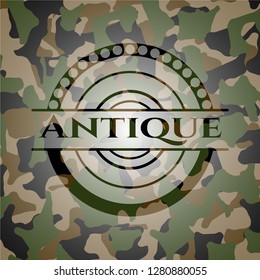 Antique camouflage emblem