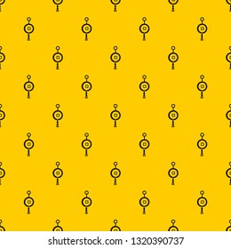 Antique Chinese coin pattern seamless vector repeat geometric yellow for any design
