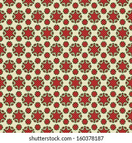 Antique christmas seamless pattern
