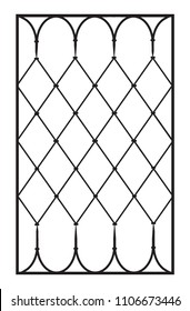 Antique classic elegant floral motif rod bar sign on white backdrop. Dark ink hand drawn strong object logo emblem in modern art contour engrave style. Close up detail view and space for text on sky