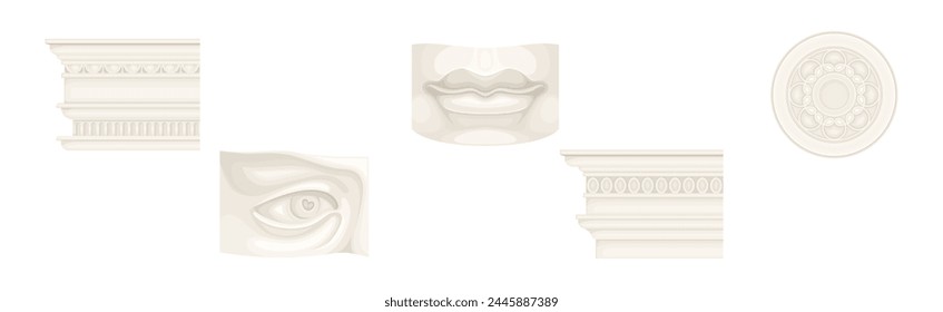 Antique Classic Object and Decorative Element Vector Set