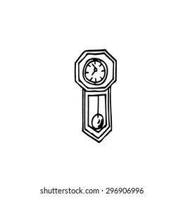 Antique clock cartoon
