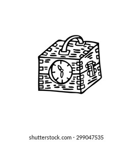 Antique clock icon