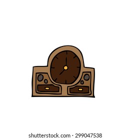 Antique clock icon
