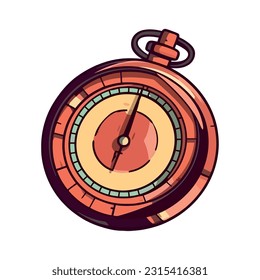 diseño aislado de icono de reloj antiguo