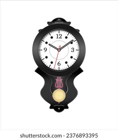 Icono de reloj antiguo en fondo blanco del tablero de verificación