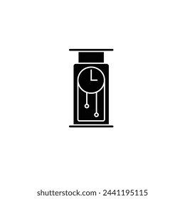 Signo de ilustración vectorial de reloj antiguo