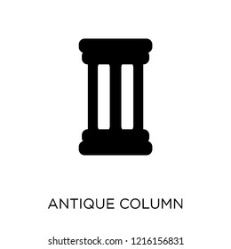 antique Column icon. antique Column symbol design from Museum collection. Simple element vector illustration on white background.