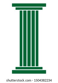 Antique Column line icon, pillar outline vector logo, linear pictogram isolated on white, pixel perfect illustration