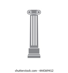 Antique column pillar vector icon