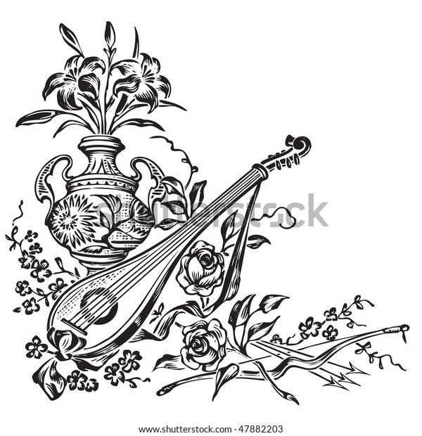 antique corner decoration engraving,\
scalable and editable vector\
illustration