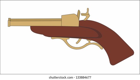 Antique cowboy guns