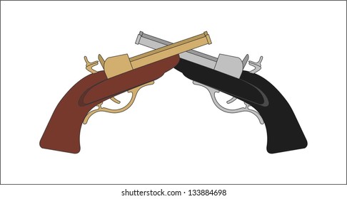 Antique cowboy  guns