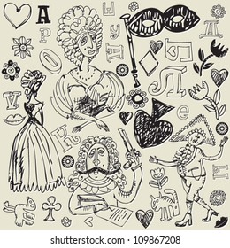 antique crazy doodles